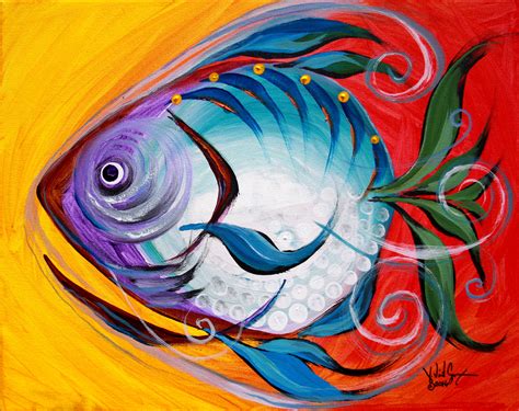 abstract fish art|Original Abstract Fish Acrylic Paintings For Sale .